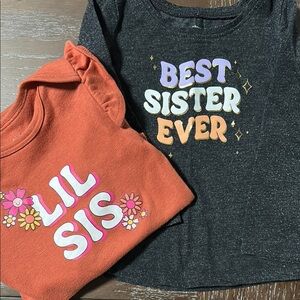 Kids 'Best Sister Ever' and 'Lil Sis' Shirts